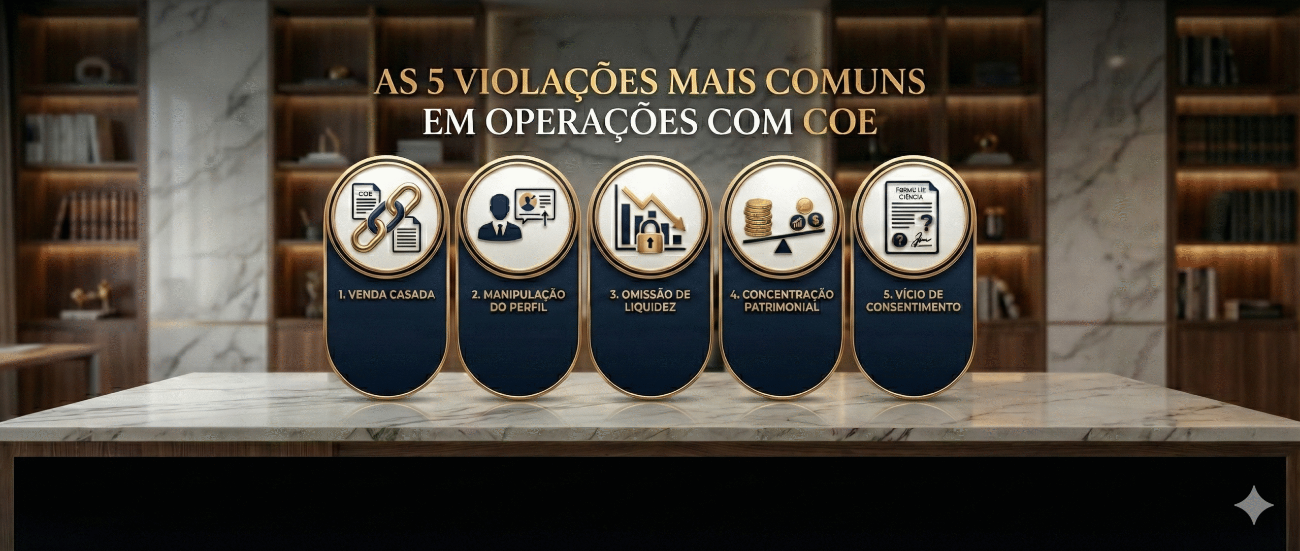 5 principais violações em investimentos em COEs