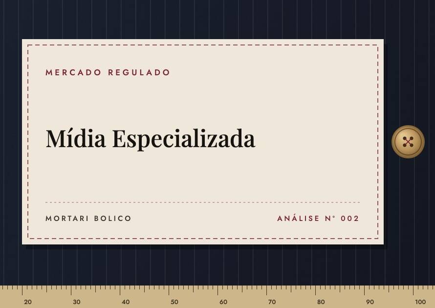 Capa do artigo: Mídia Especializada — Mortari Bolico, Mercado regulado
